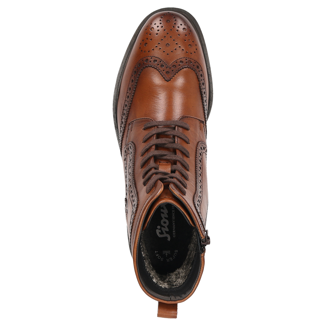 Sioux Rogtanos-702-WF Herren in cognac – Ansicht von oben