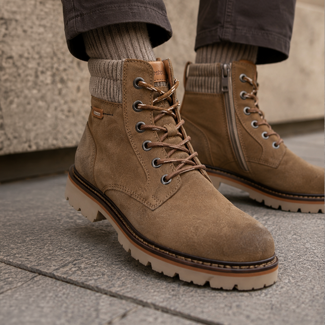 Sioux Adalrik-704-TEX-H Herren in braun – Paarbild