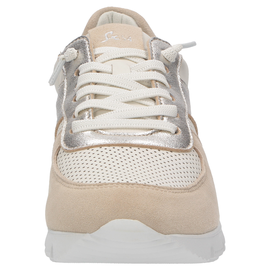 Sioux Mokrunner-D-018 Damen in beige – Frontalansicht