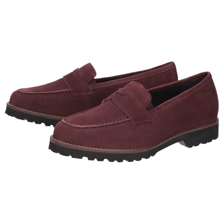 Sioux Meredith-709-H Damen in dunkelrot – Paarbild