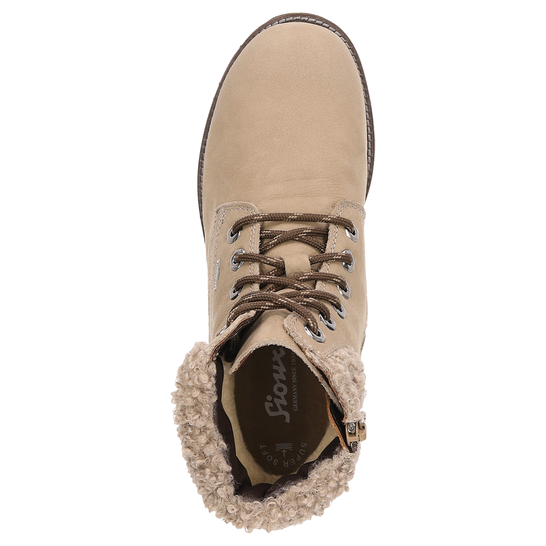 Sioux Elmiana-702-TEX-WF Damen in beige – Ansicht von oben