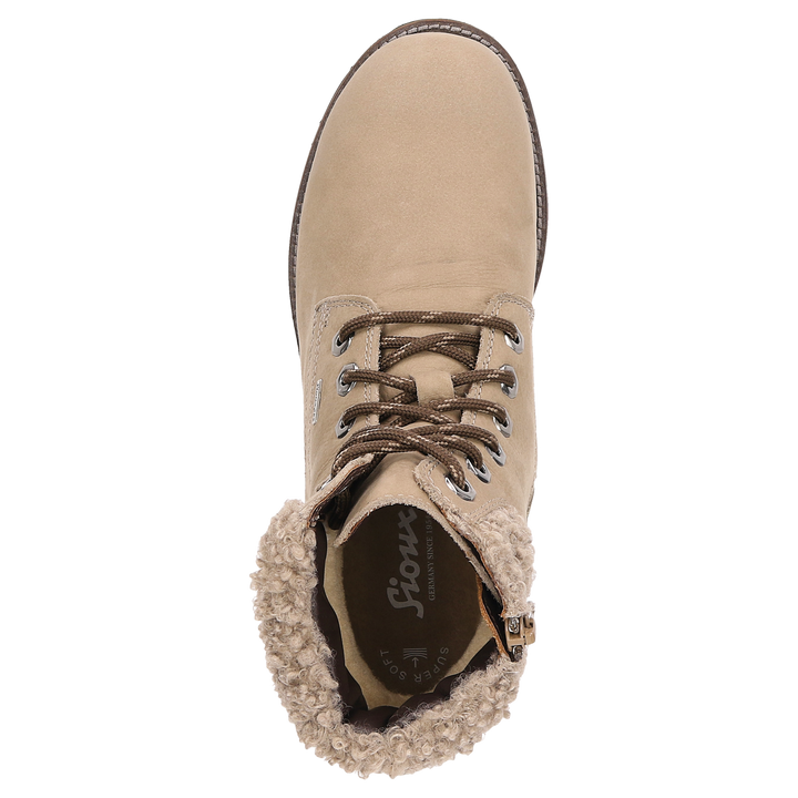 Sioux Elmiana-702-TEX-WF Damen in beige – Ansicht von oben