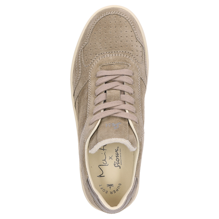 Sioux Maites sneaker 004 Damen in beige – Ansicht von oben
