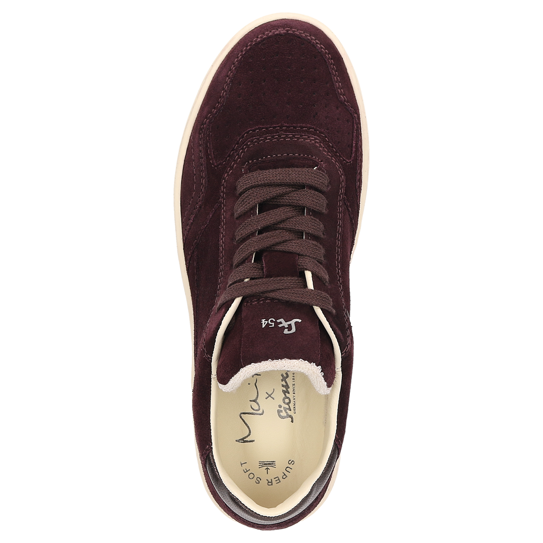 Sioux Maites sneaker 004 Damen in dunkelrot – Ansicht von oben