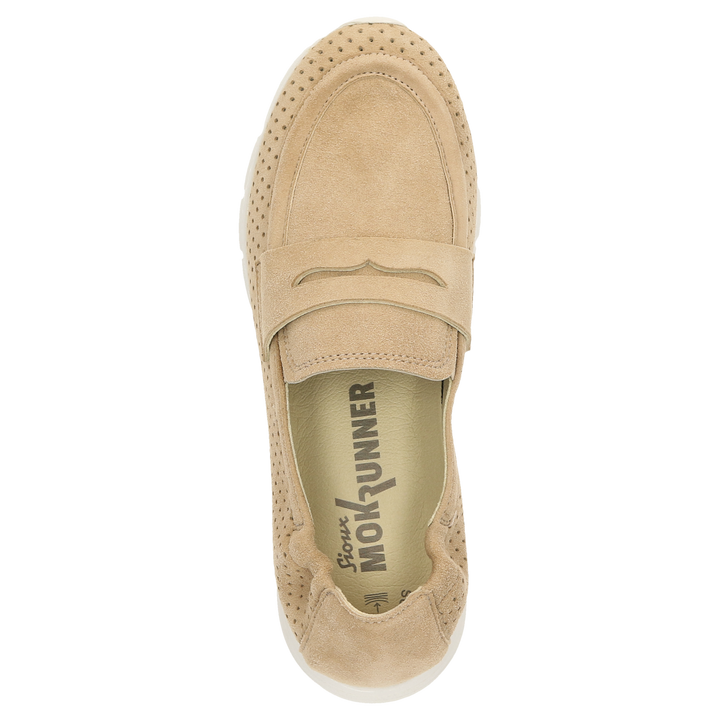 Sioux Mokrunner-D-019 Damen in beige – Ansicht von oben