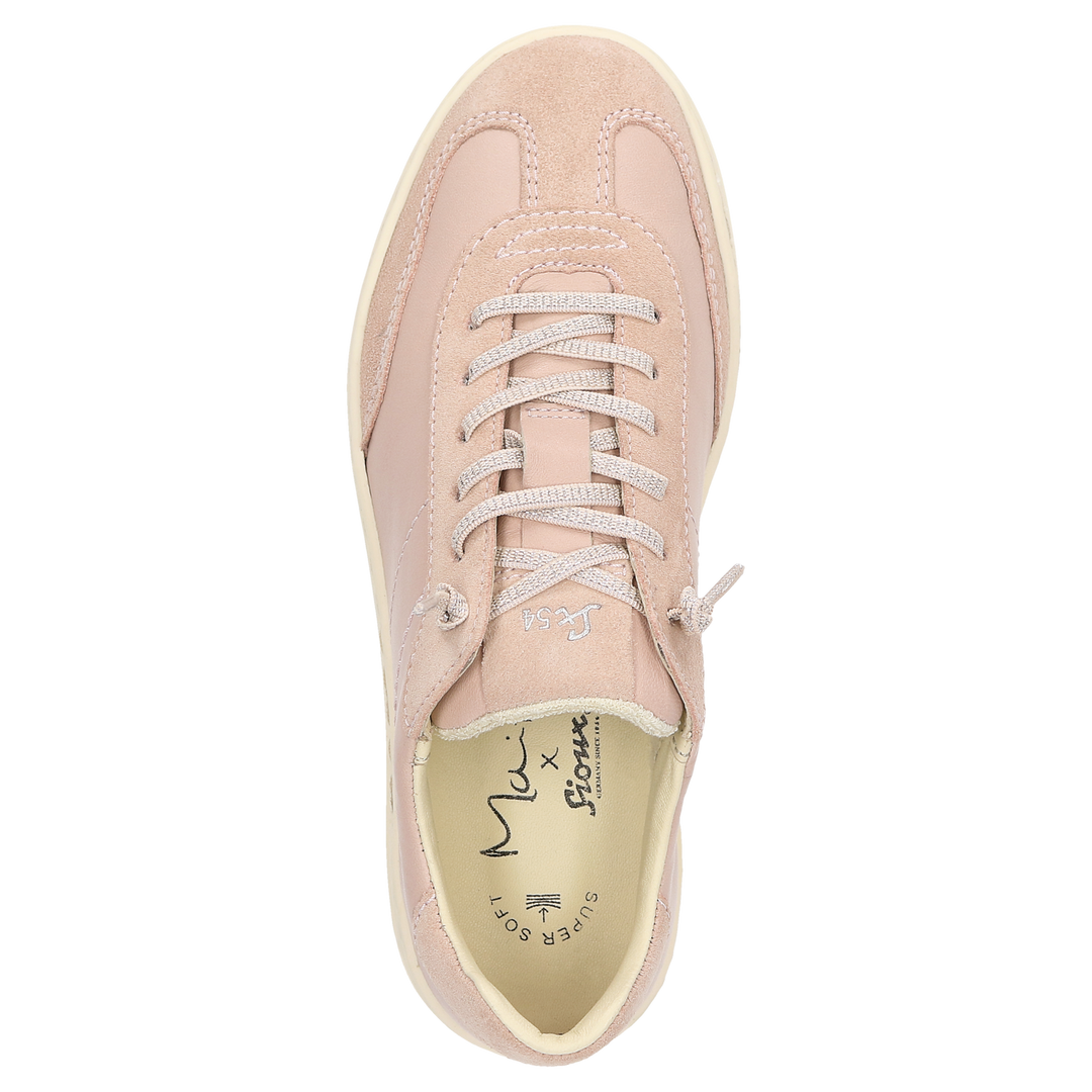 Sioux Maites sneaker 008 Damen in rosa – Ansicht von oben